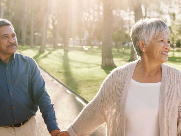 Couple walking