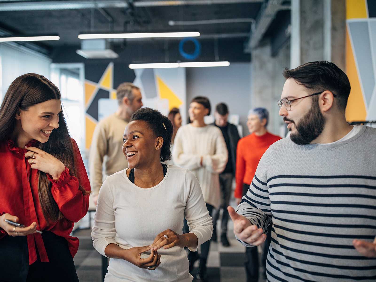 Happy and engaged employees