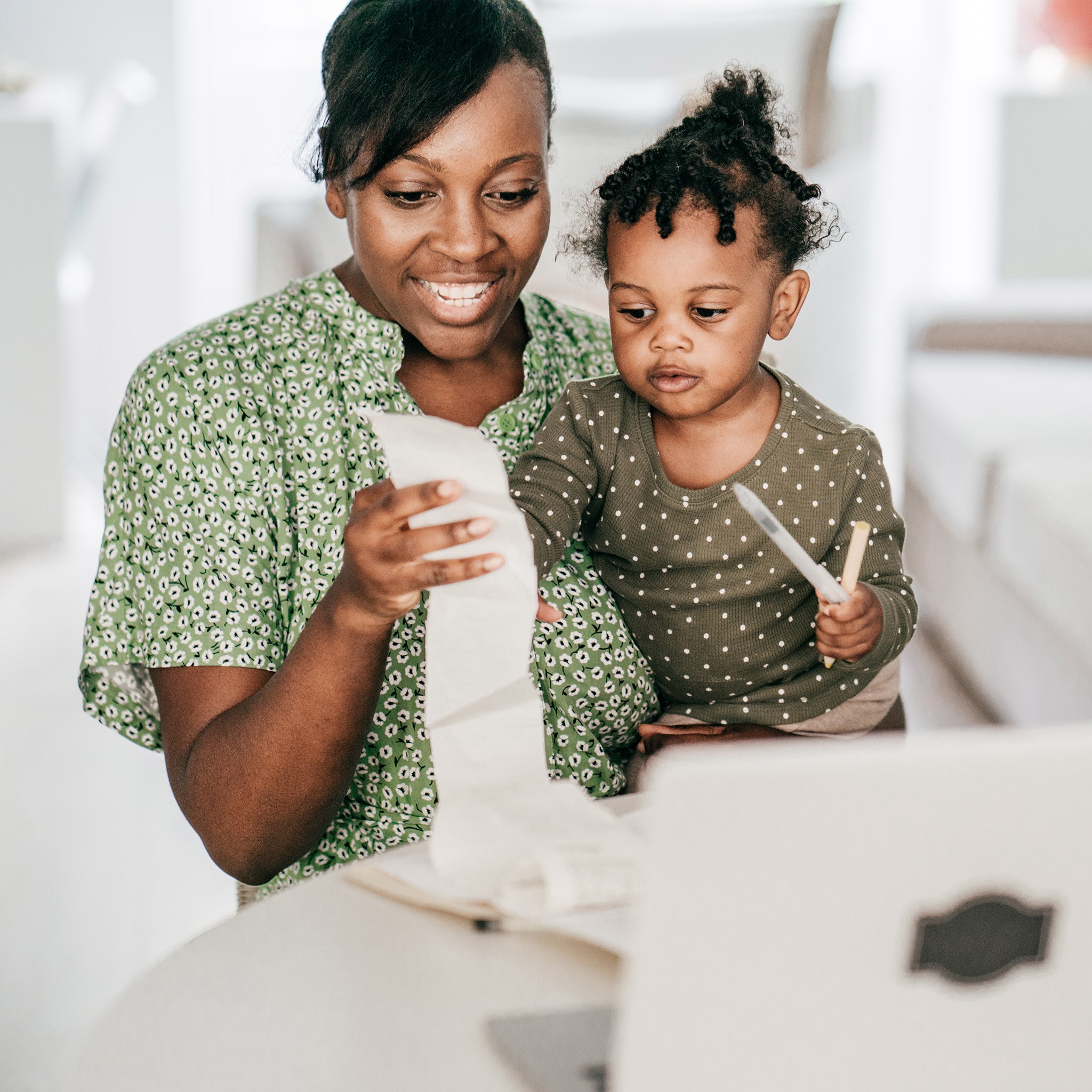 Woman child healthy budget