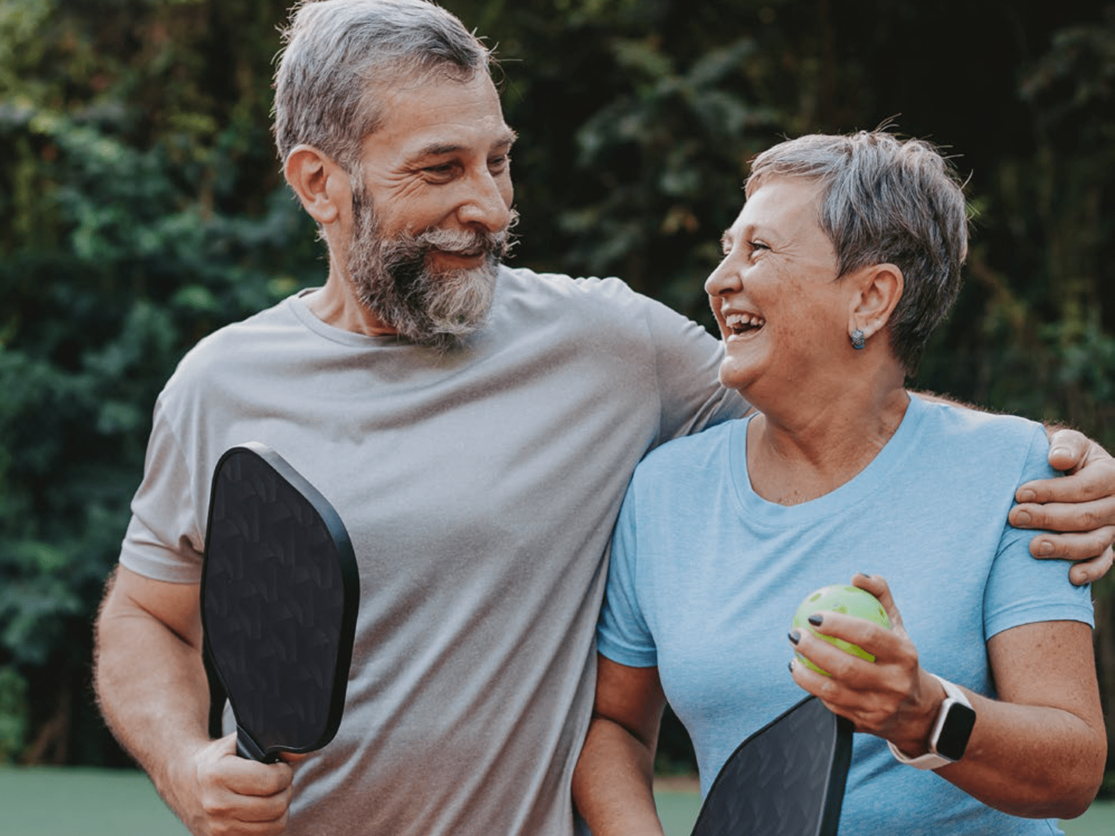 2 older adults working on holistic well-being